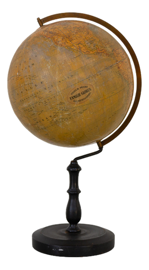 Antique Danish Terrestrial Globe, 1900s