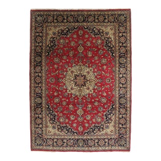 Antique Persian Mashad Rug 7'9" X 11'0" For Sale