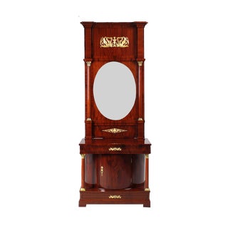 Empire Console Mirror, 1820s For Sale