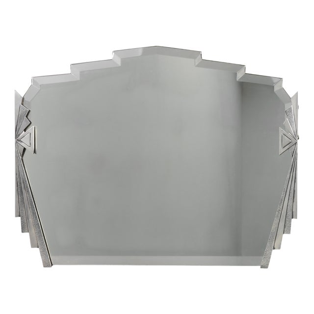 Art Deco Wall Mirror with Emiel Matthijssens Label, Belgium, 1920s For Sale