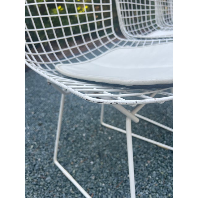 A Set of Four Wire Chairs by Harry Bertoia for Knoll International, Circa 1970 For Sale - Image 12 of 18