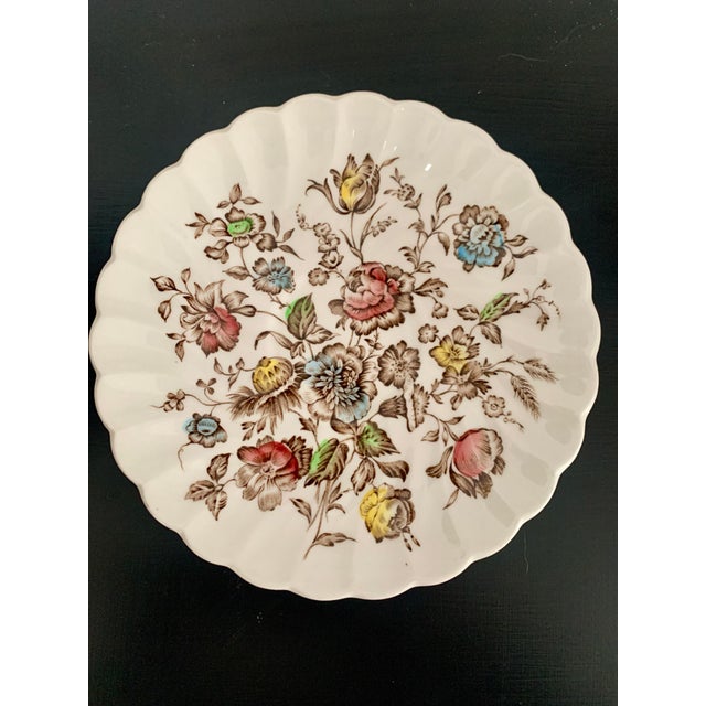 English Vintage Staffordshire Bouquet Teacups and Saucers - Set of 30 For Sale - Image 3 of 6