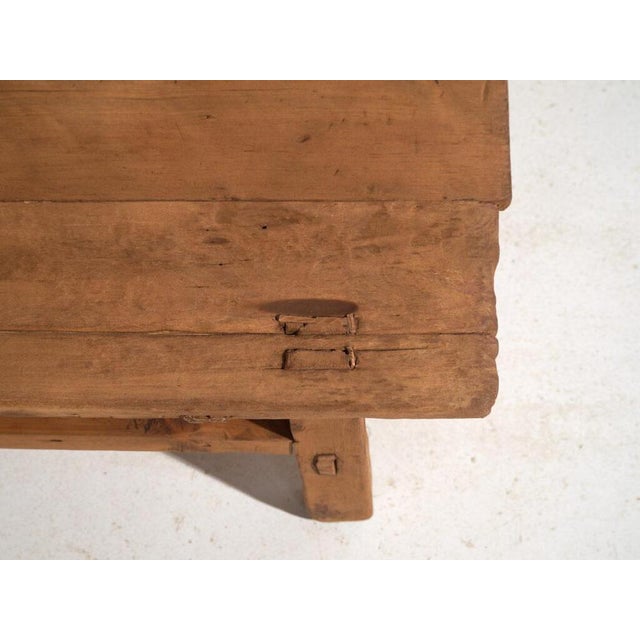 Wood Vintage Pine Low Table, 1930 For Sale - Image 7 of 10