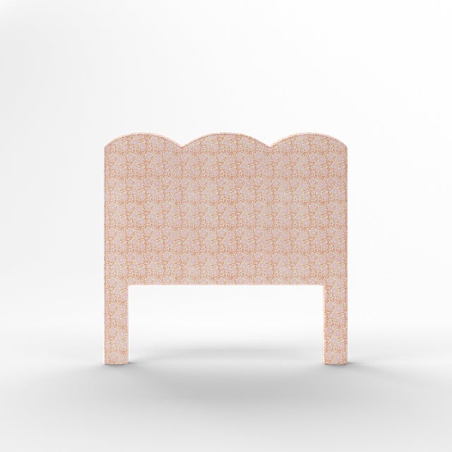 Elevate your bedroom with this luxurious upholstered bed, available exclusively on Chairish. Expertly crafted in the USA...