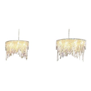 Schonbek Chantant Crystal Ch3612 Chandeliers – Pair For Sale