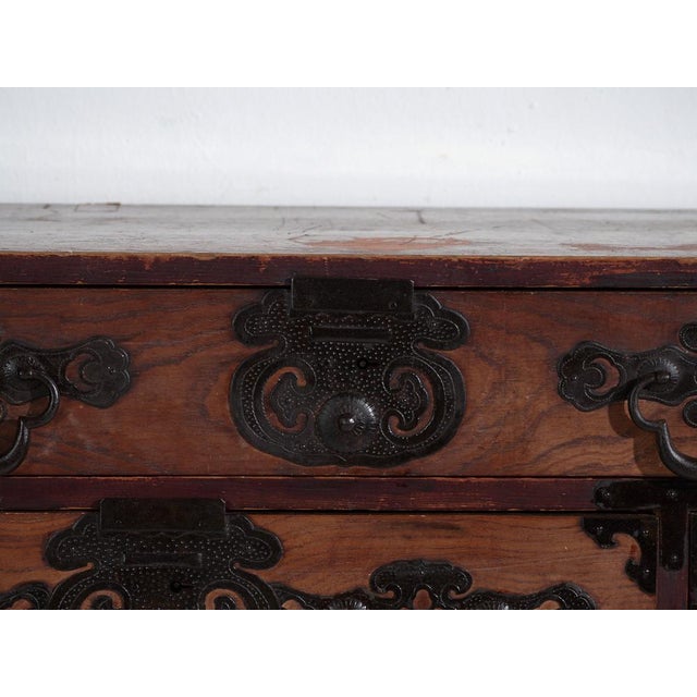 Japanese Choba-Tansu Merchant Chest For Sale - Image 11 of 14
