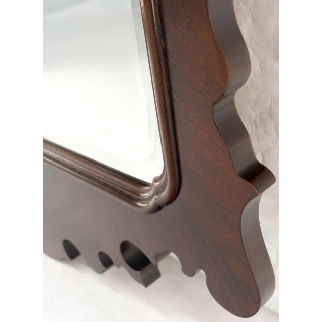 Drexel Fine Flame Mahogany Chippendale Style Wall Mirror by Drexel MINT For Sale - Image 4 of 11
