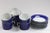 Blue 1970s Fitz & Floyd Imperial Dynasty Blue Coffee Cups & Saucer Set- 16 Pieces For Sale - Image 8 of 8