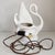 Mid Century White Swan Television Lamp For Sale - Image 9 of 9