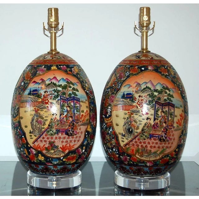 Satsuma painted eggs, bold and colorful. The egg shell is extremely thick, indicative of quality. Intricate design and...