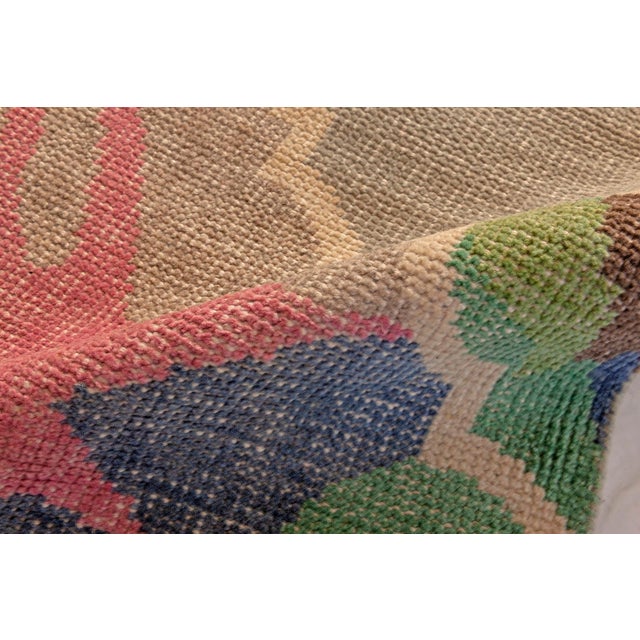 Vibrant Abstract Modern Hand-Knotted Wool Rug by Doris Leslie Blau Size: 9'0" × 12'0" (274 × 365 cm) Bold, whimsical, and...