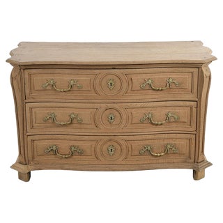 Louis XV Chest of Drawers with 3 Raw Wooden Drawers For Sale