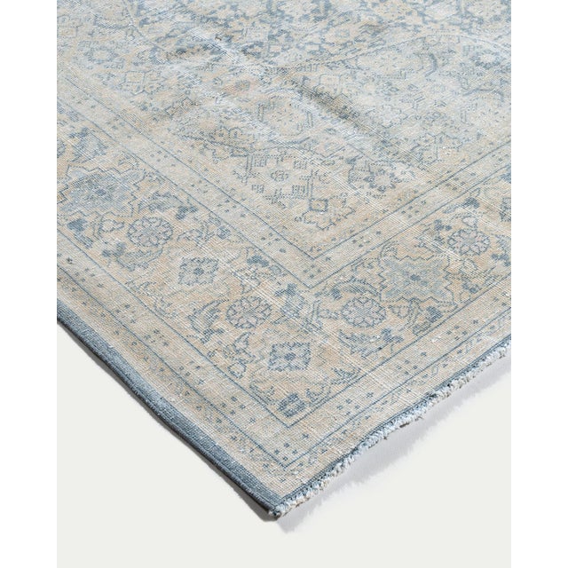 Traditional Vintage Circa 1940 Lightly Distressed Tabriz Rug 7'7 X 10'8 For Sale - Image 3 of 13