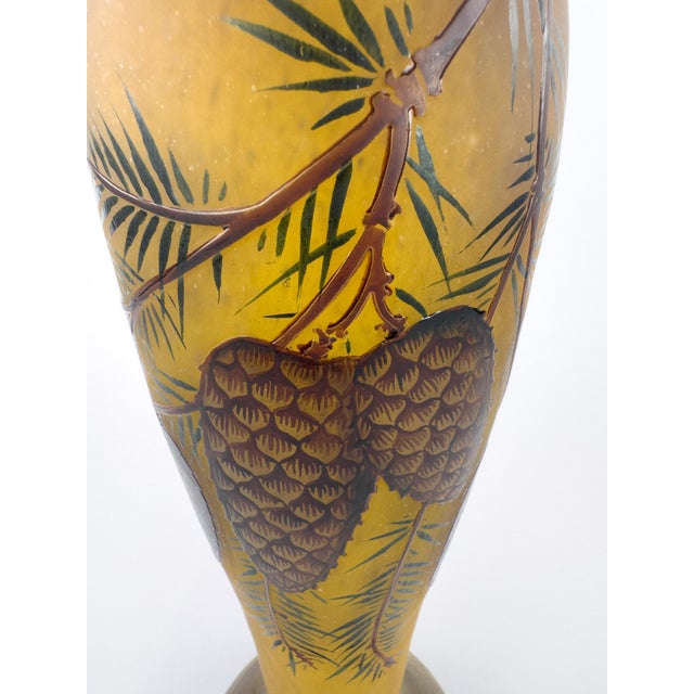 Daum Nancy Jugendstil Art Nouveau Acid-Etched Vase, C. 1900–1915 For Sale - Image 11 of 18