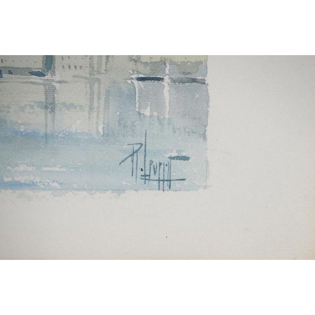 René Leverd, Switzerland, Mont Blanc from Lucerne, Watercolor For Sale - Image 7 of 11