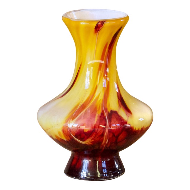 Vintage Murano Glass Vase, 1960 For Sale