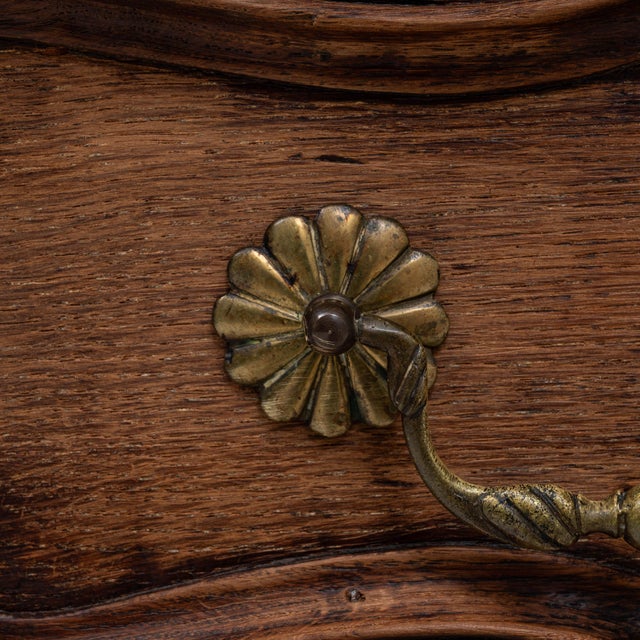 Brown 19th Century French Provincial Oak Chest of Drawers For Sale - Image 8 of 18