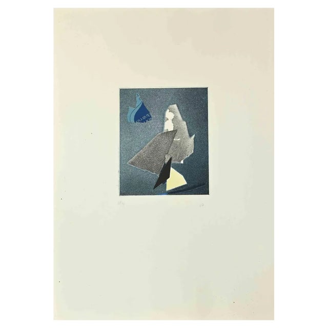 Hans Richter, Abstract Composition, 1973, Etching and Collage For Sale