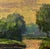 2020s Oil Painting Spring Sunset Over the River Boris Serdyuk For Sale - Image 5 of 10