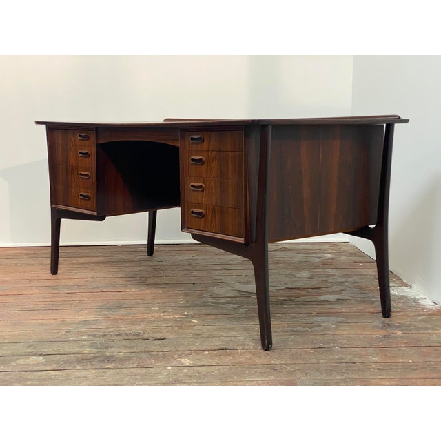 Svend Age Madsen Rosewood Desk and Bookcase for H.P.Hansen For Sale In New York - Image 6 of 18