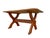 1960s Brutalist X-Base Trestle Dining Table in Oak by Bram Sprij, 1960s For Sale - Image 5 of 9