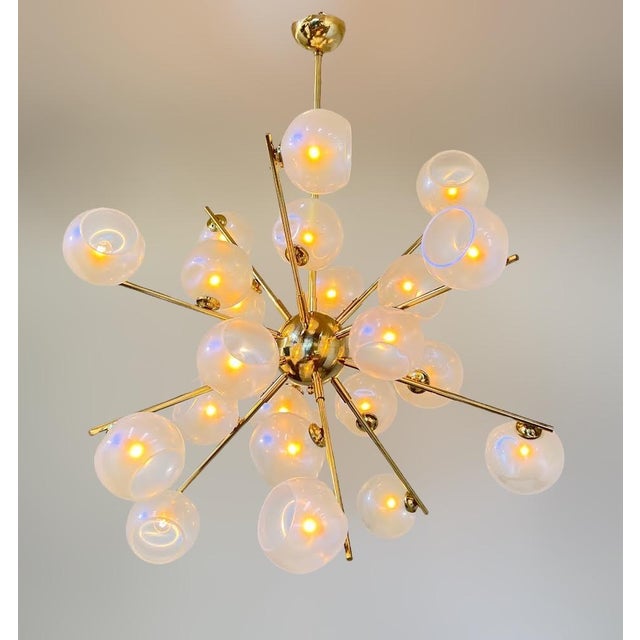 Not Yet Made - Made To Order 21st Century Opaline Sputnik Chandelier by Fabio LTD For Sale - Image 5 of 5