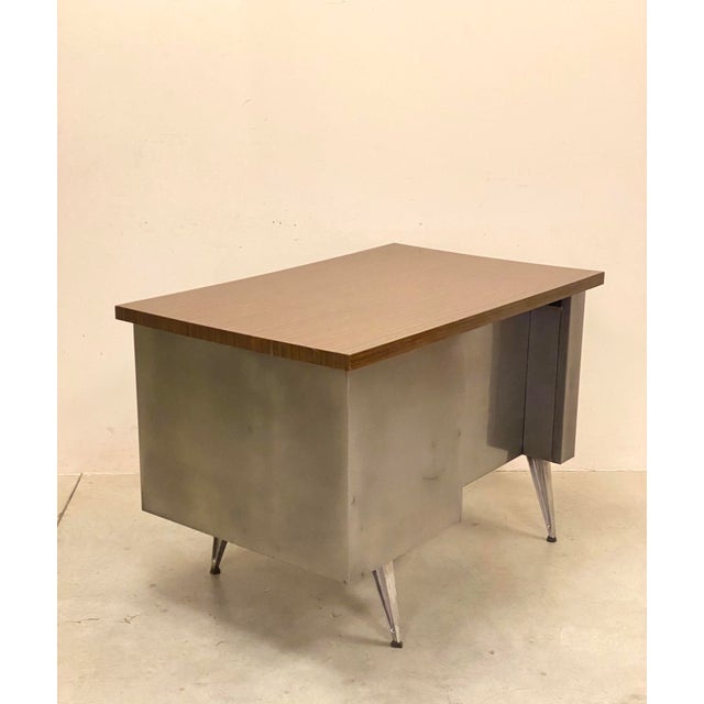 Vintage Iron Desk, 1970s For Sale - Image 9 of 14