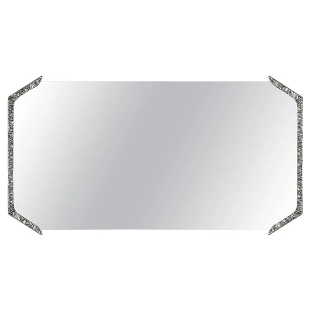 Alentejo Rectangular Mirror in Nickel by InsidherLand For Sale