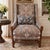 This custom-ordered Wesley Hall Davis wingback chair pairs a classic silhouette with richly woven paisley tapestry...