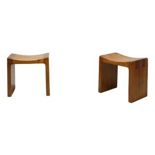 Italian Stools by Giuseppe Rivadossi, 1970, Set of 2 For Sale