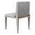 White "Perla" Chair With Stainless Steel, Bronze Details, Handmade For Sale - Image 8 of 9