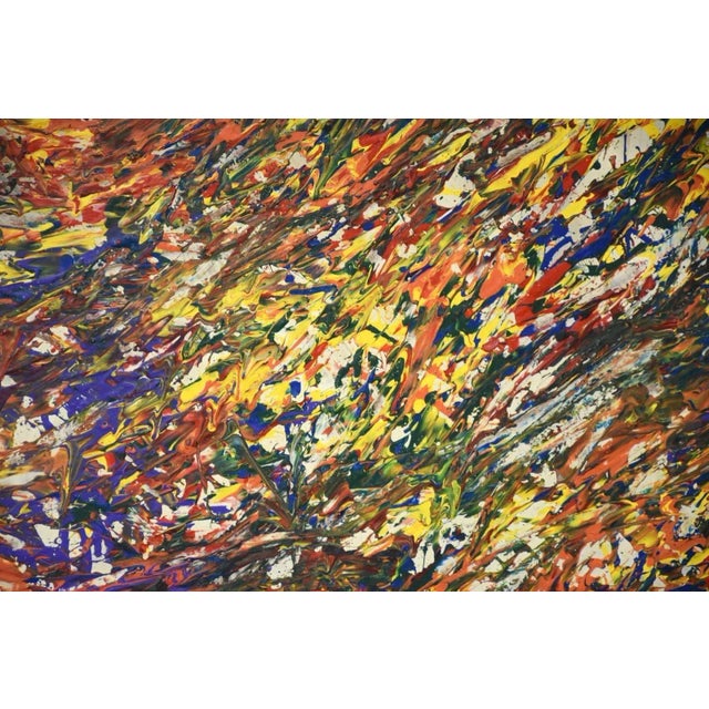 Ruby Red Vivid Reverie by Chae Flux Abstract Painting For Sale - Image 8 of 9