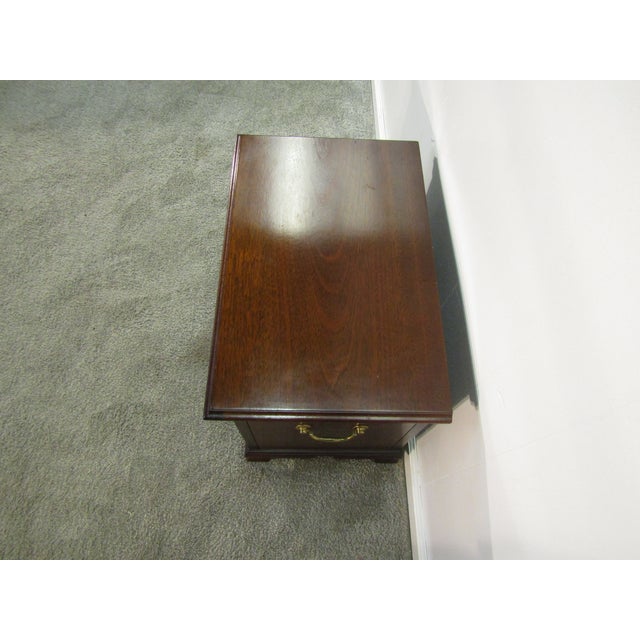 Kittinger Rare Kittinger Solid Mahogany Lift Lid Chest For Sale - Image 4 of 10