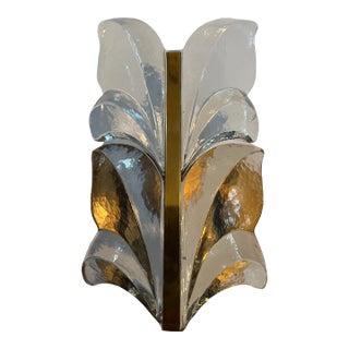 Kalmar 1950 Glass Mid-Century Modern Wall Light For Sale