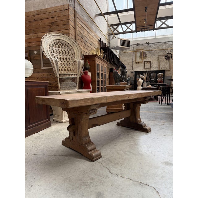 Monastery‑Style Oak Table, 1960s For Sale - Image 14 of 14