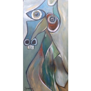 "Aardvark" Large Expressionistic Oil Painting by Scott Spencer For Sale