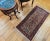 Persian Vintage Persian Sarouk Area Rug, Handwoven Floral Pattern, Ivory & Navy, 2’ X 4’ For Sale - Image 3 of 12