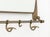 Brass Art Deco Style Brass Mirrored Coat Rack For Sale - Image 8 of 8