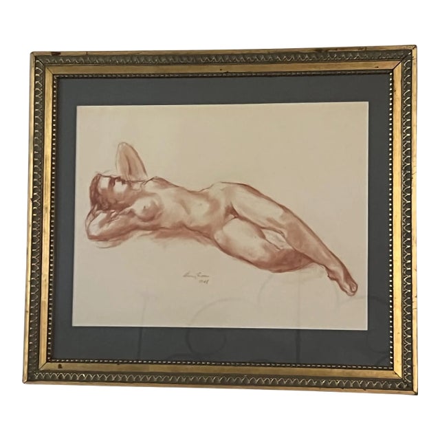 Harry Rosin Nude Pastel, C. 1948 For Sale