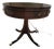 Henredon Mahogany Leather Drum Table For Sale