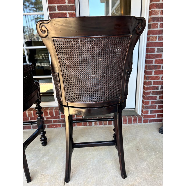 Brown Tommy Bahama Kingstown Swivel Bar Stools (Bar Height) For Sale - Image 8 of 10