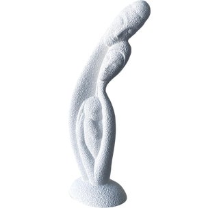 Postmodern White Ceramic Sculpture For Sale