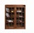 Wood Mission Oak 2 Door Bookcase With Glass Doors - Walnut For Sale - Image 7 of 13