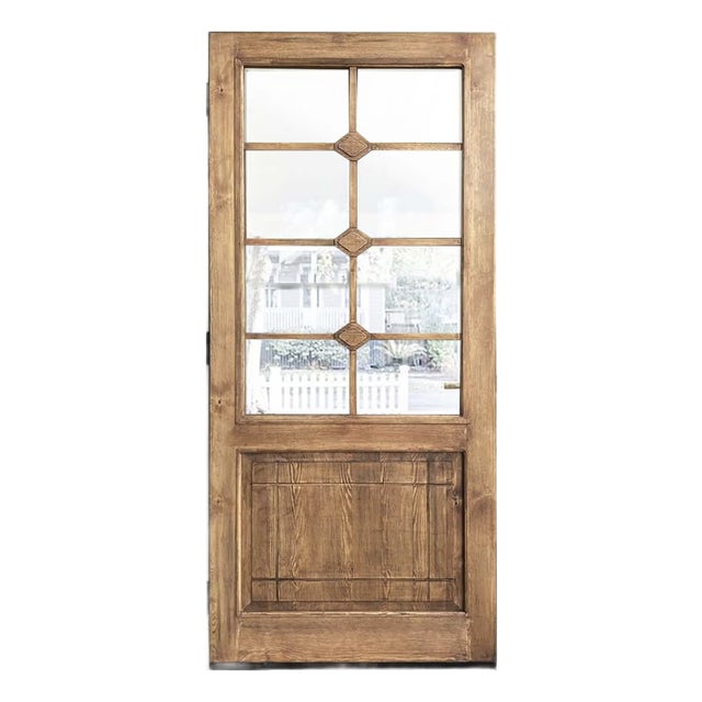 Hand Carved Wooden Door For Sale