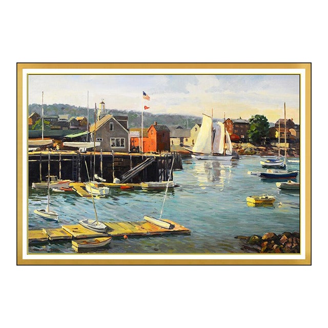 Late 20th Century Rockport Harbor, Stapleton Kearns For Sale