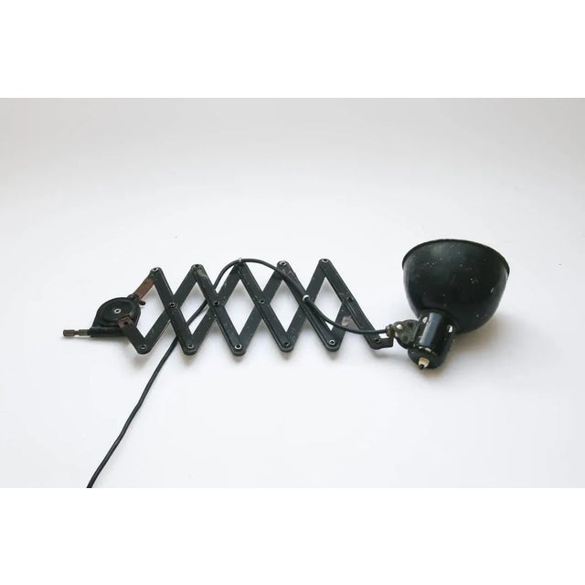 Mid-Century Industrial Scissor Lamp, 1960s For Sale - Image 12 of 12