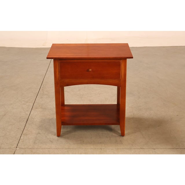 Thomasville 'Impressions' Mission Style Pair of Cherry Nightstands For Sale - Image 15 of 18
