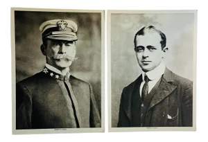 1913 Portraits of Explorers Peary & Scott Photogravure Prints - a Pair