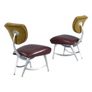 Pair of Jordan Mozer for Disney Quest Chicago Aluminum Armillary Chairs For Sale