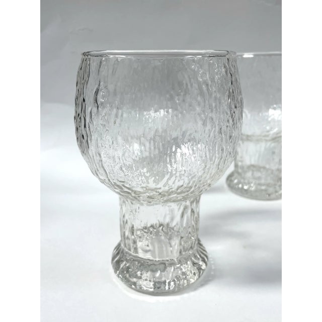 1970s 1970s Scandinavian Modern Style Water Goblets by Indiana Glass - Set of 4 For Sale - Image 5 of 8